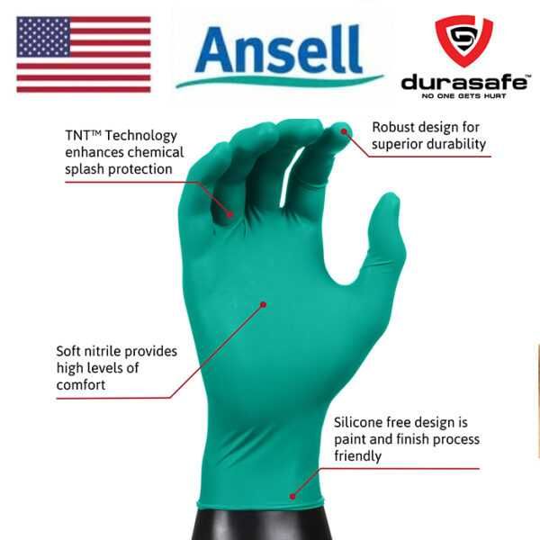 Рукавички нітрілові Ansell TouchNTuff 92-600 (L)