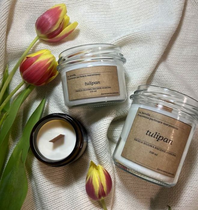 Świeca sojowa tulipan