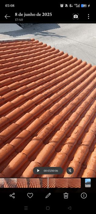 Limpeza e impermeabilização de telhados