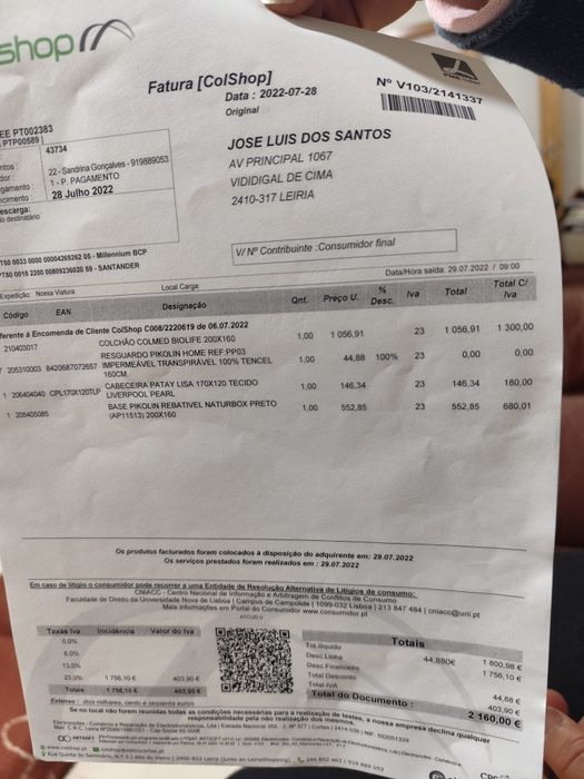 Cama de casal com pouco uso