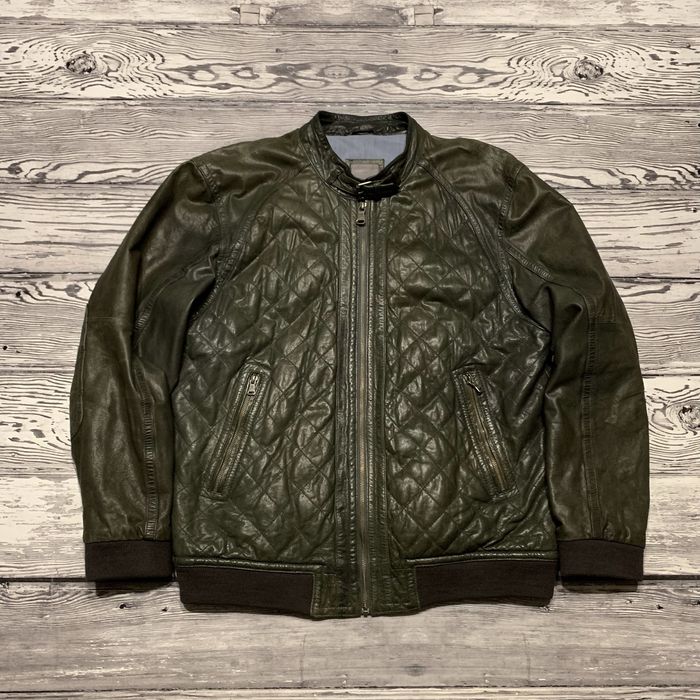 Кожаная куртка McNeal Dorado Quilted Bomber Aviator Pilot Cockpit
