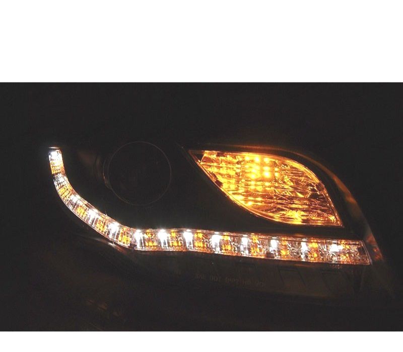 CONJUNTO DE FARÓIS INTERMITENTES AUDI A4 B7 04-08 DAYLIGHT PRETOS