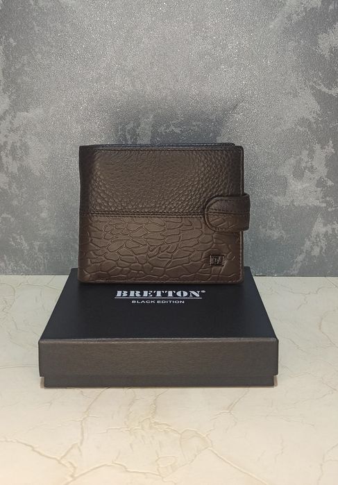 Кошелек  мужской  кожаный Bretton гаманець чоловічий шкіряний портмоне