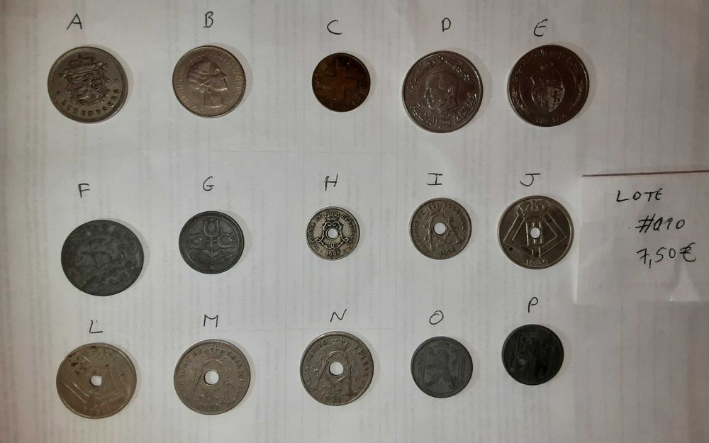 4 lotes de 15 moedas(c)