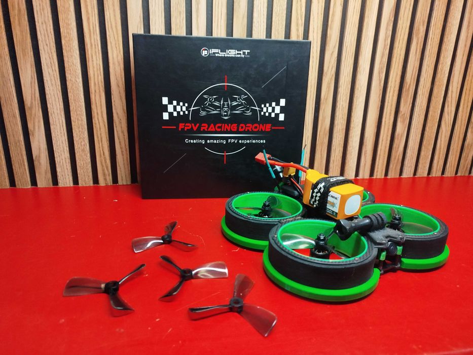 Drone FPV Cinewhoop 3" iflight green hornet + Bateria 4s