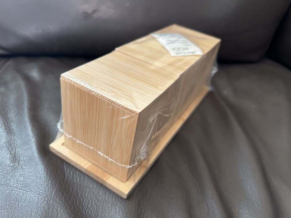 Smukee Pojemniki kuchenne bambusowe 3szt 25x9x8,5cm