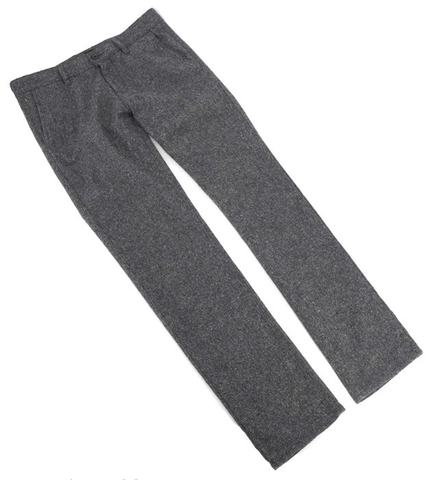 HUGO BOSS spodnie męskie grafitowe wełna melanż REGULAR FIT 32/34