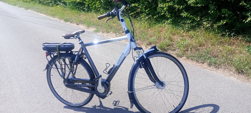 Rower holenderski elektryczny gazelle Orange comfort impulse hybrid  męski zadbany egzemplarz 400wh Nexus Magura LED