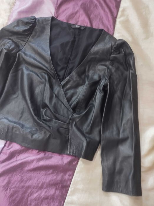 Only unique bluzka narzutka kurtka z naturalnej miękkiej skóry XS s m