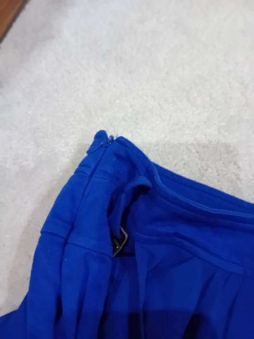 Spodnie alladynki S niebieskie z kieszeniami