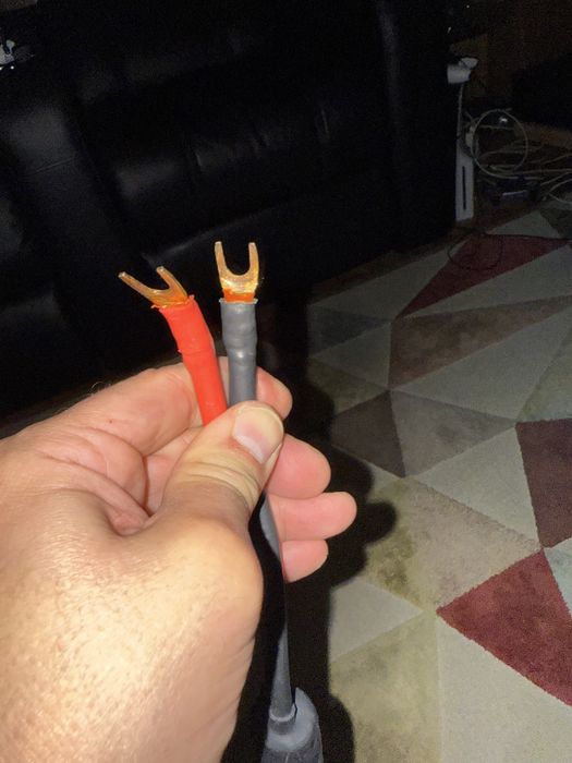 Cabos de coluna audiofilo, audiofidem cobre 2,5 metros bananas/espadas