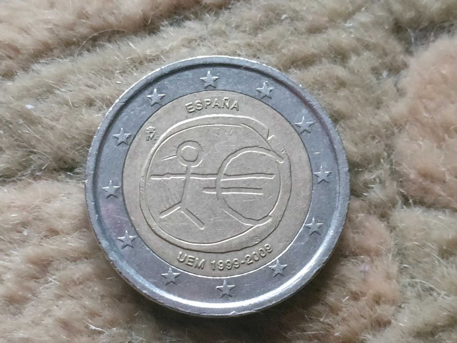 moeda de 2 euros espanhola rara