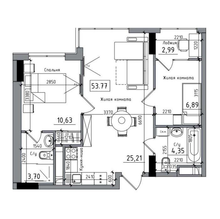 Продам 2к. квартиру ЖК Артвиль