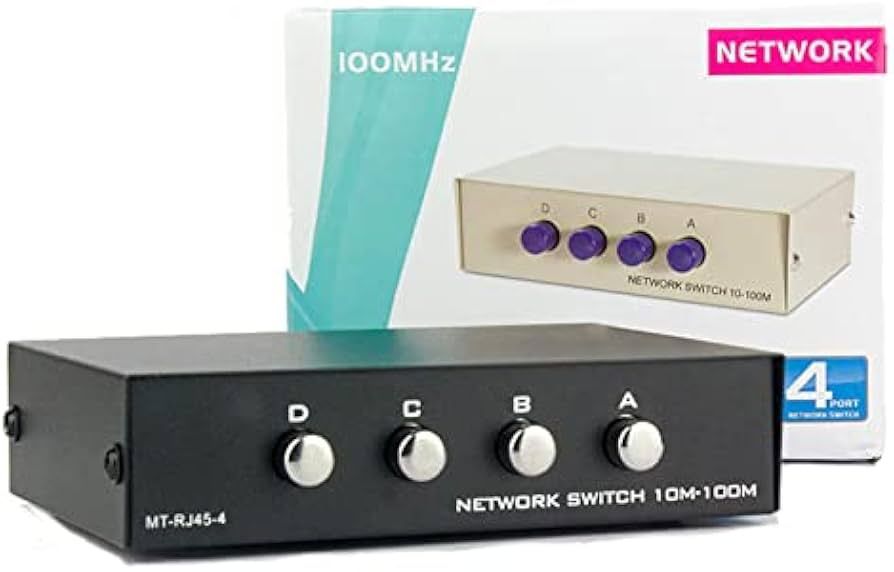 Przełącznik sieciowy Toptekits 4 Port Way 8P8C RJ45