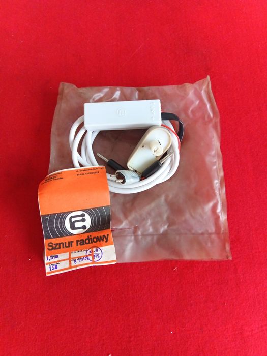 Przewód zasilający radiomagnetofon radio czasy Prl