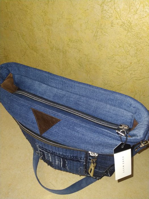 Жіночі та чоловічі джинсові  сумки через плече HAND MADE