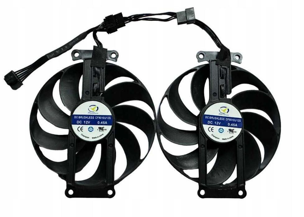 Wentylatory do Asus Dual Mini RTX 3050, 3060 Ti, RX 6400, 6500 XT