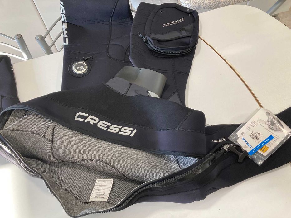 Material de mergulho CRESSI Iceman 7mm + Capuz + Barbatanas + Cinto