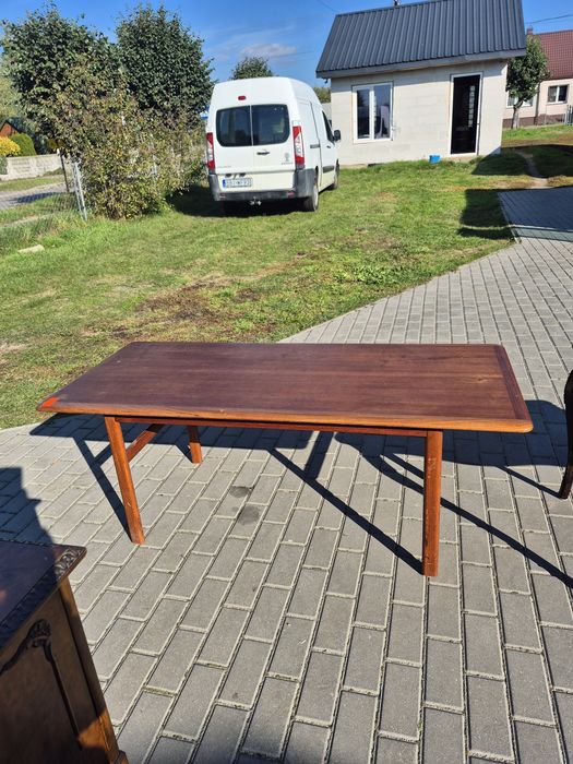 Duża lawa tekowa lata 70