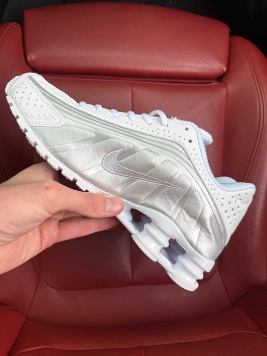 (ОПЛАТА ПІСЛЯ ОГЛЯДУ)Nike Shox R4 White Найк Шокс Р4 Білі