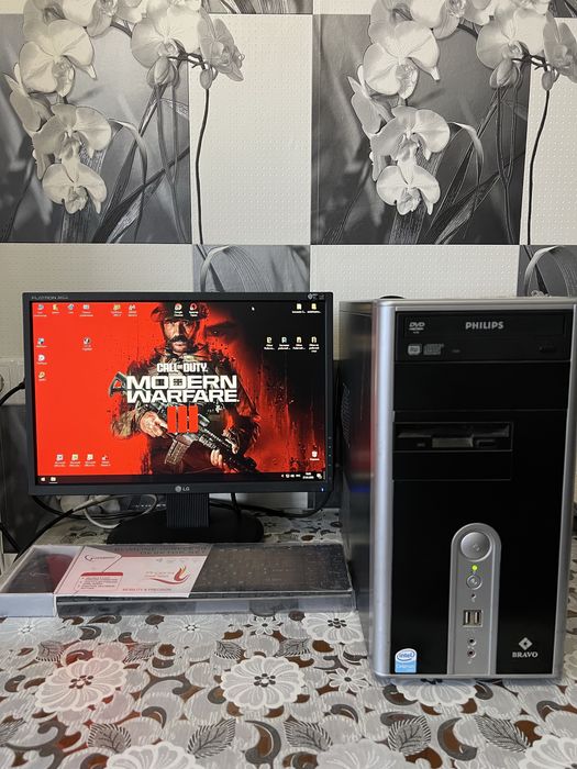 Системный блок Bravo + Монитор LG Flatron L194WT + Bluetooth мышка