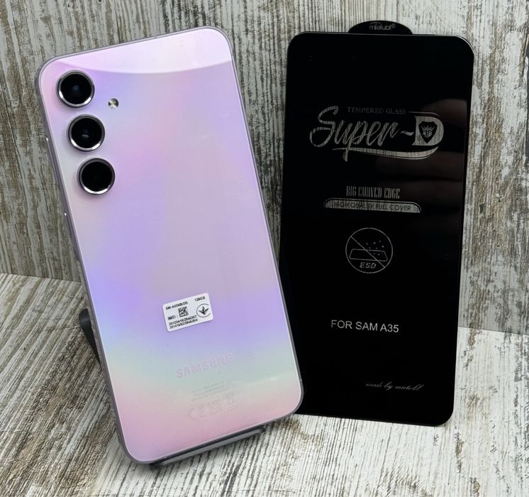 Лучшее‼️ Стекло Mietubl на Samsung A55/ A35/ M35. Прочное. Скло