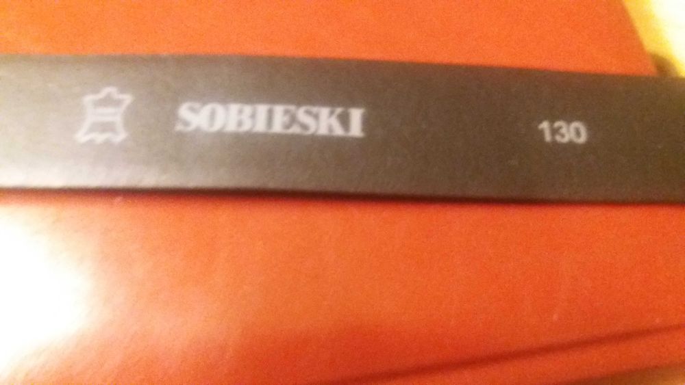 Pasek skórzany męski SOBIESKI - 130 cm