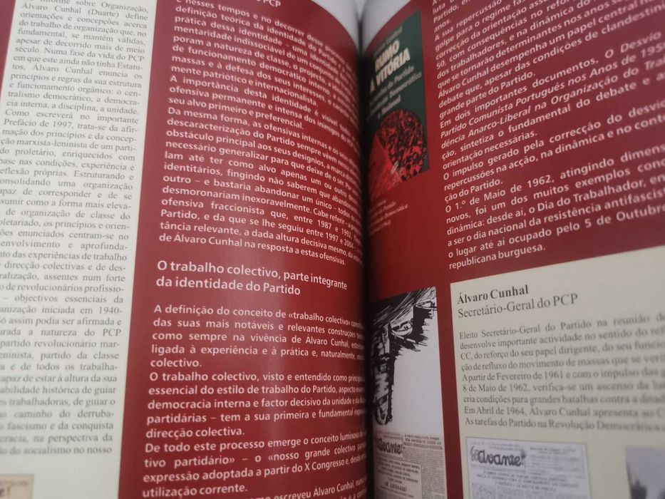 5 Obras de Álvaro Cunhal - Cont para História e Luta dos Comunistas