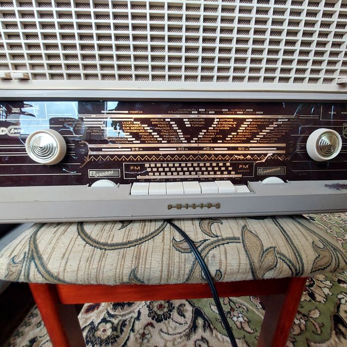 Retro Radio Philips Lampowe