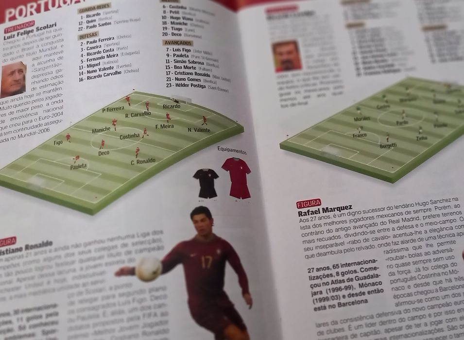 Guia do mundial Germany 2006 com Ronaldo e Scolari