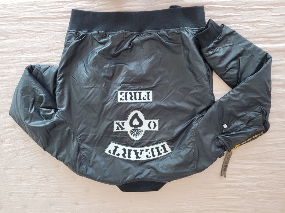 czarna kurtka bomberka Plny Lala Heart on fire xs