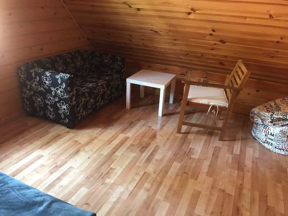 Trzy domki drewniane GŁĘBOKIE