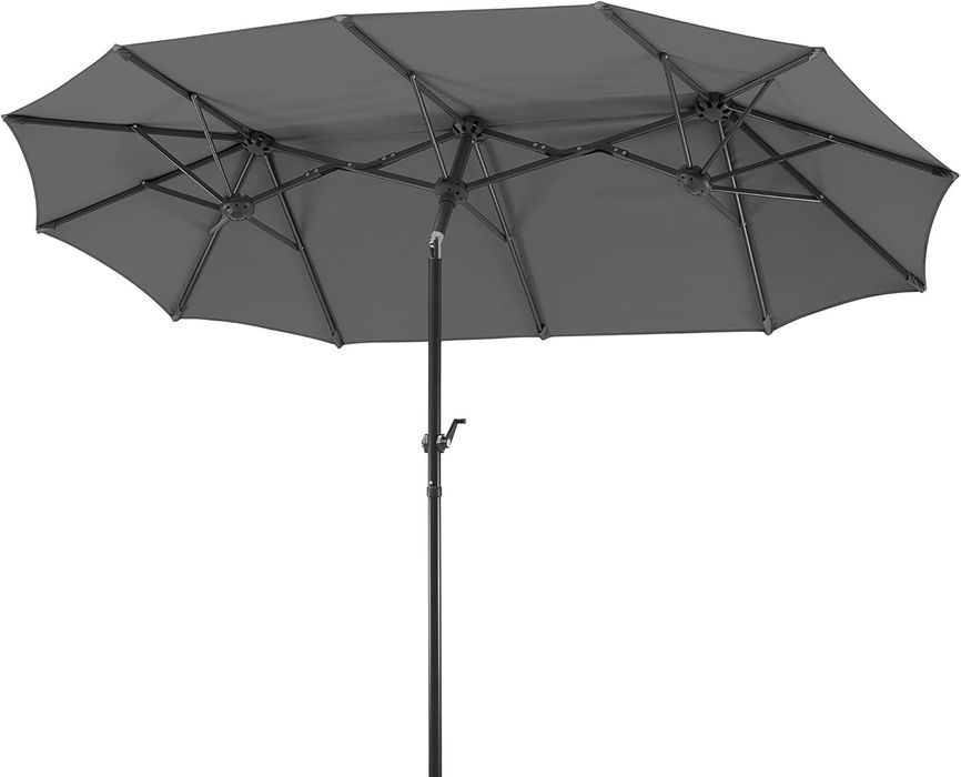 Parasol balkonowy ogrodowy Schneider 300x150cm Antracyt