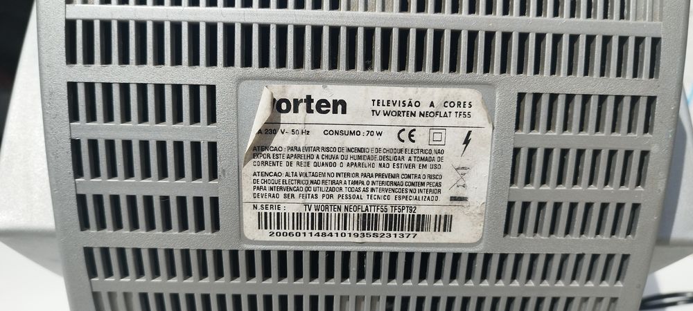 TV Retro Worten Ecrã Plano