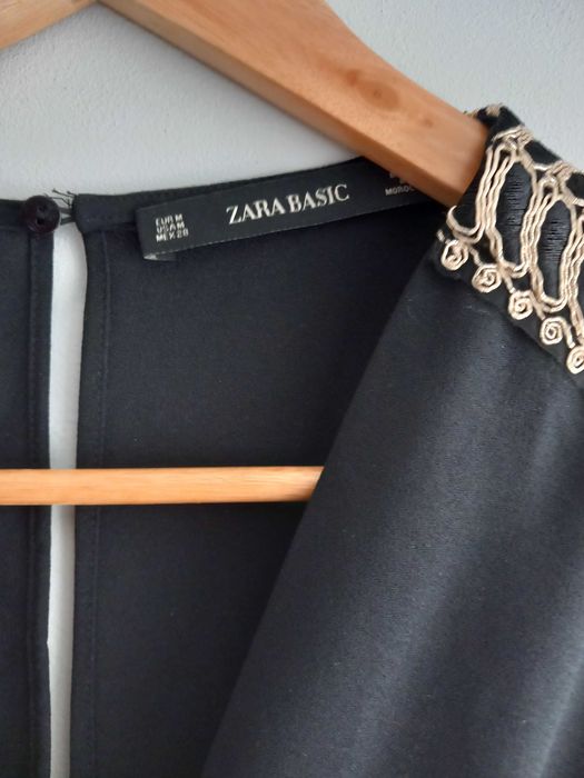 ZARA elegancki czarny kombinezon  S
