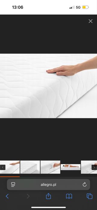 Materac kieszeniowy sprężynowy 90x200, wys. 24 cm