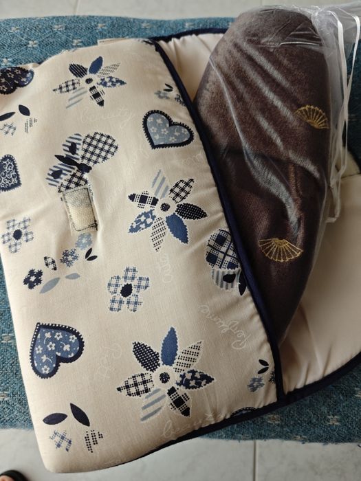 Lote 2 Conjuntos Chinelos de Quarto com Bolsa / Necesser de Tecido – Especial Dia da Mãe  ou Presente