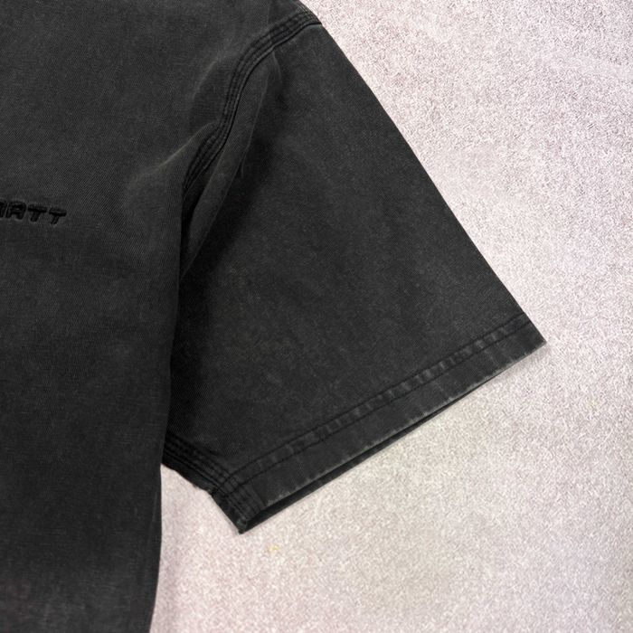 Стильна чоловіча графітова футболка carhartt s/s ashland script t-shir