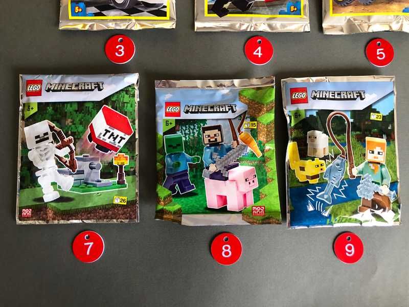 LEGO POLYBAGS: CREATOR, CITY, MINECRAFT, JURASSIC WORLD, HIDDEN SIDE
