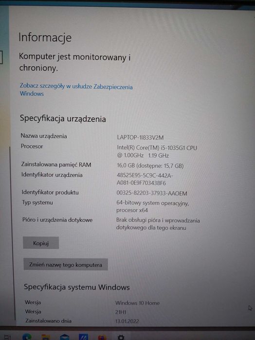 Laptop ASUS X515J i5 16GB RAM 512GB SSD + 1TB HDD