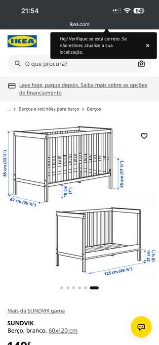 Berço para criança