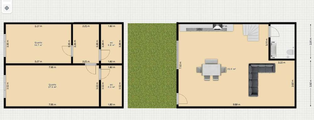 Moradia a 350 m da praia de Leça da Palmeira