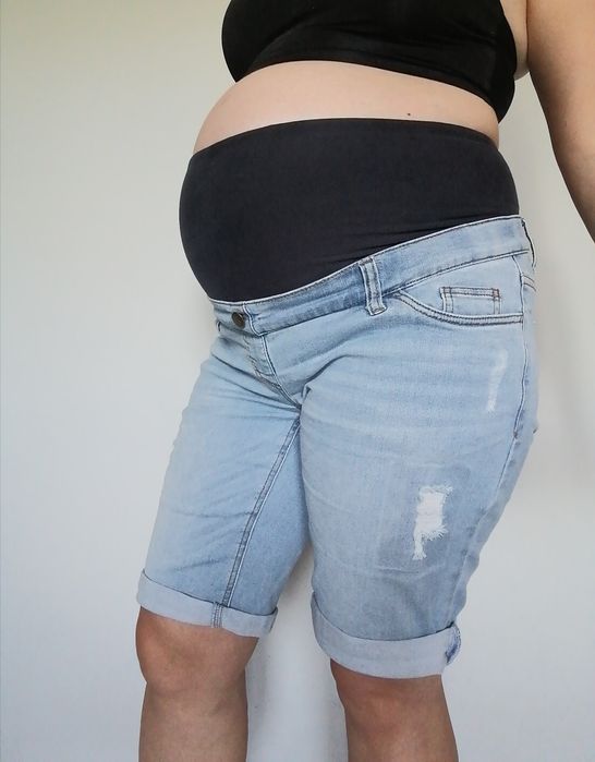 Spodenki ciążowe jeansy 40 Bonprix