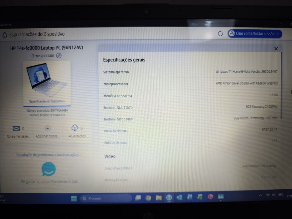 HP 16GB Ram 512 SSD