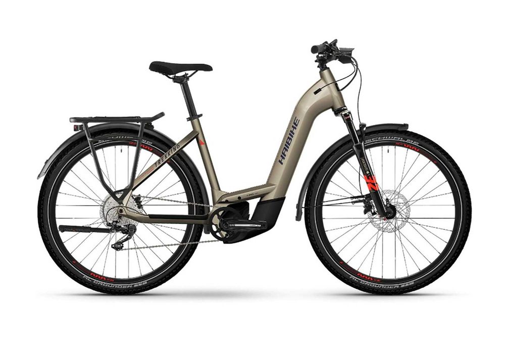 Rower elektryczny HAIBIKE Trekking 8 Low Beżowy 750Wh 27,5