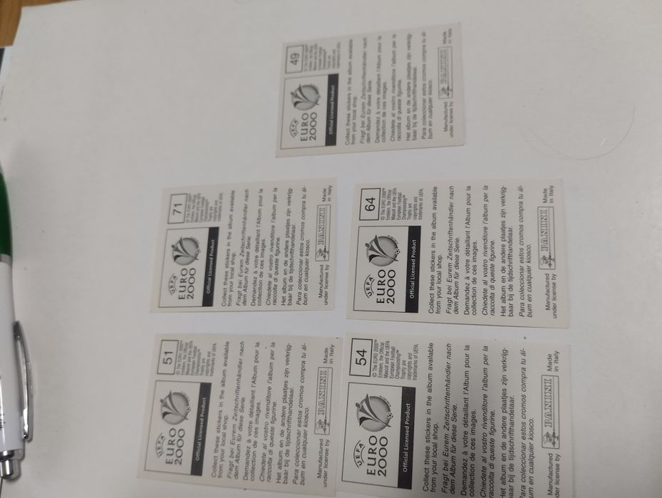 Cromos do Euro 2000