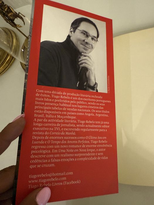 Livro Uma Noite em Nova Iorque de Tiago Rebelo