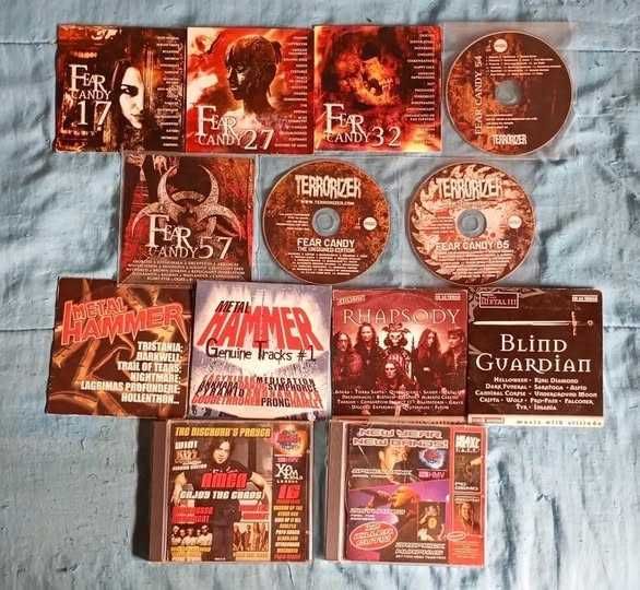 Lote de 13 CDs promocionais Metal