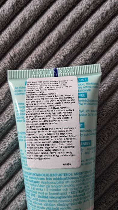 Maska Nawilżająca SOS plus kosmetyczka