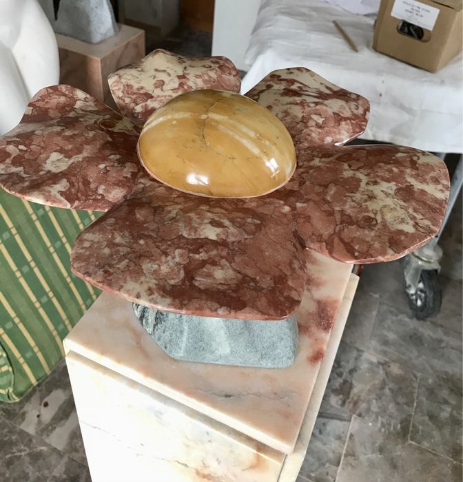 Flor em vários tipos mármore